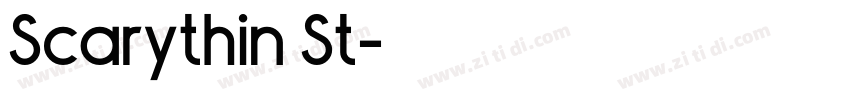 Scarythin St字体转换